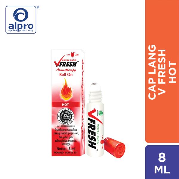 Vfresh Minyak Angin Roll On Hot 8Ml